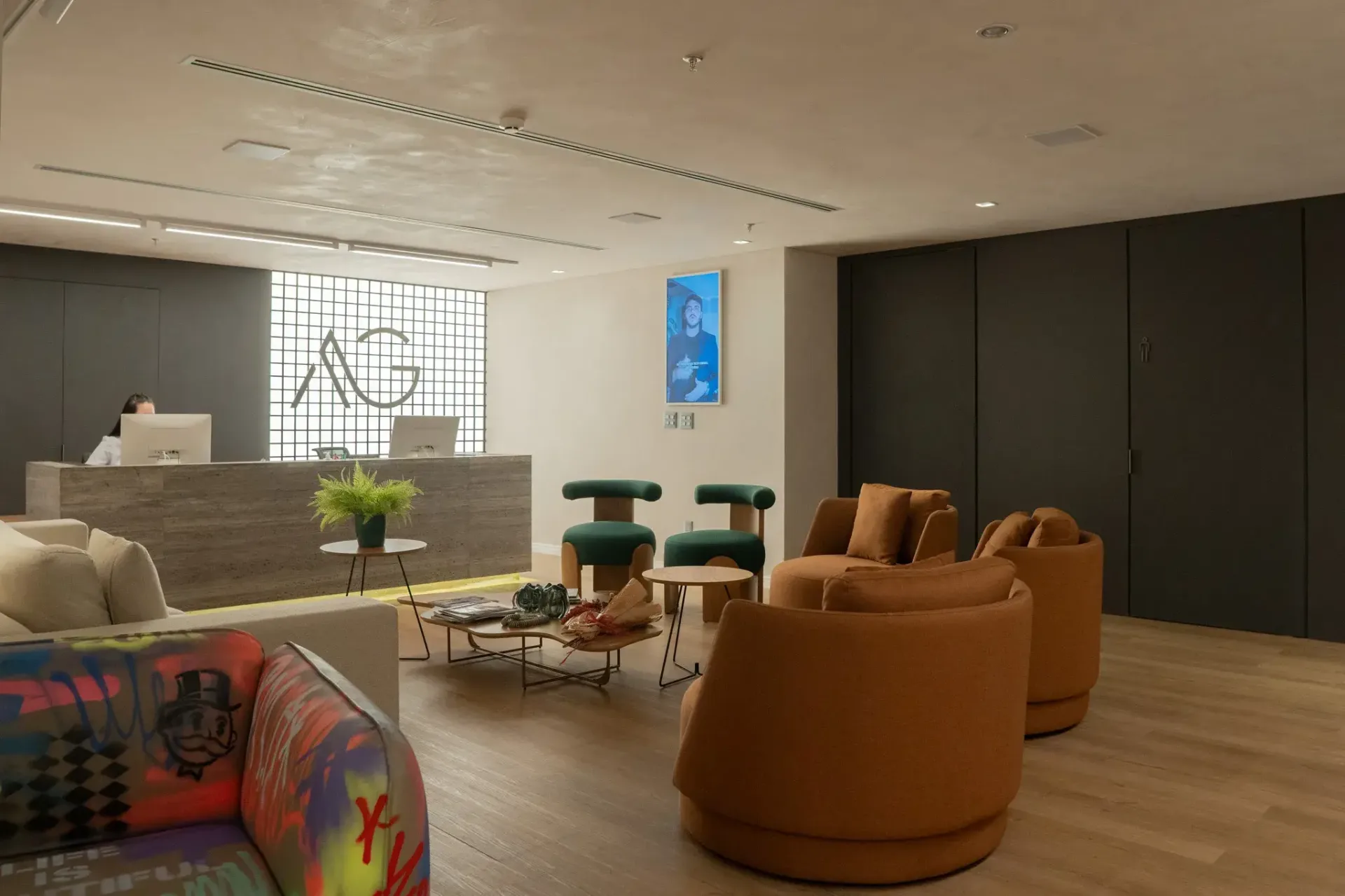Lounge de espera do Instituto AG